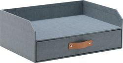 RE-STORE Büro-Organizer - Blau / B: 33.0 cm x T: 25.5 cm x H: 13.0 cm
