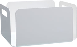 NOTCH Porta riviste - Bianco / L: 31.6 cm x P: 25.7 cm x A: 16.7 cm