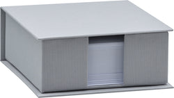 SOHO Zettelbox grau 11x11x4.6 cm - Grau / B: 11.0 cm x T: 11.0 cm x H: 4.6 cm