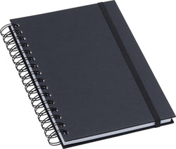 SOHO Notizbuch schwarz A5 - Schwarz / B: 20.0 cm x T: 1.7 cm x H: 21.7 cm