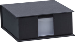 SOHO Zettelbox schwarz 11x11x4.6 cm - Schwarz / B: 11.0 cm x T: 11.0 cm x H: 4.6 cm