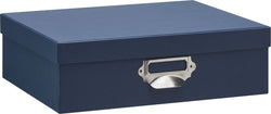 SOHO Aufbewahrungsbox blau 33.7x25.5x10 - Blau / B: 33.7 cm x T: 25.5 cm x H: 10.5 cm