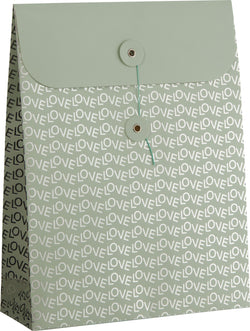 MI CASA ES SU CASA Borsa regalo 1 pezzi - menta, Argento / L: 23.0 cm x P: 8.0 cm x A: 30.0 cm