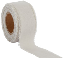 XB COTTON RAW Geschenkband grau 40 mm - Grau / B: 40.0 mm