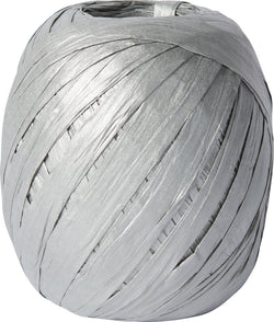 PAPER RAFFIA Nastro - Argento / L: 5.0 mm