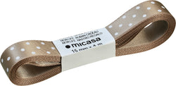 MINI DOTS Nastro regalo - Beige / L: 1.5 cm x L: 400 cm