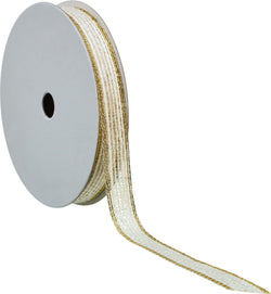 JAKOB Geschenkband - Ecru / B: 1.0 cm x L: 400 cm