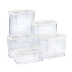 MEPAL MODULA Set de boîtes de conservation - Transparent, blanc