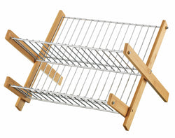 OBERTO II Geschirrabtropfständer - Natur / B: 44.0 cm x T: 25.5 cm x H: 25.5 cm