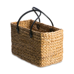 POCHE EINKAUFSKORB GEFLOCHTEN NATUR 45CM - Natur / B: 45.0 cm x T: 23.0 cm x H: 27.0 cm