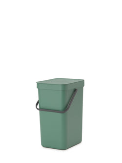brabantia SORT & GO Pattumiera - Verde scuro / L: 20.0 cm x P: 24.9 cm x A: 35.1 cm