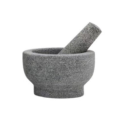 PIERA Mörser mit Stössel - Grau / H: 6.0 cm