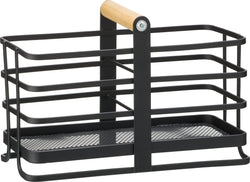 COSIMA Organizzatore spoletta - Nero / L: 19.5 cm x P: 10.0 cm x A: 13.0 cm