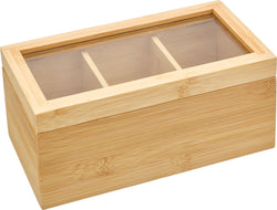 GESU Contenitore per bustine da té - naturale / L: 22.5 cm x P: 12.0 cm x A: 10.0 cm