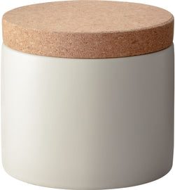 NEVIA Vorratsdose - Natur, Weiss / H: 9.0 cm