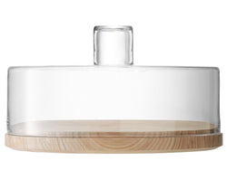 LSA LOTTA Käseglocke - Natur, Transparent / H: 18.8 cm