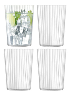 LSA GIO LINE Set de verres à eau - Transparent / Hauteur : 12,0 cm