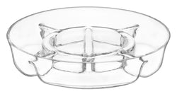 LSA SERVE Plat de service - Transparent / Hauteur : 6,0 cm