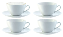 Dine Cappuccinotasse 4er Set 350ml - Bianco / A: 7.0 cm