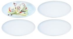 LSA DINE Set de assiettes à dessert - Blanc / Hauteur : 2,0 cm