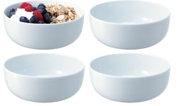 Dine Pudding-/Suppenschale 4er Set Ø15cm - Weiss / H: 5.5 cm