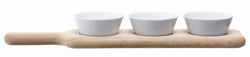 LSA PADDLE Coupelle - Naturel, Blanc / L: 40.0 cm x P: 9.0 cm x H: 9.0 cm