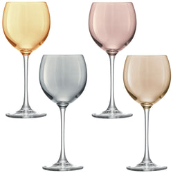 LSA POLKA Set de verres a vin - Multicolore / Hauteur : 20,5 cm