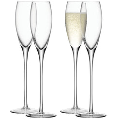 LSA WINE Set de verres à champagne - Transparent / Hauteur : 28,0 cm