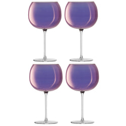 LSA AURORA Set de verres a vin - Violet / Hauteur : 19,9 cm