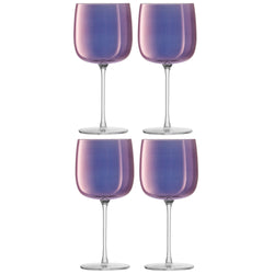 LSA AURORA Set de verres a vin - Violet / Hauteur : 19,6 cm