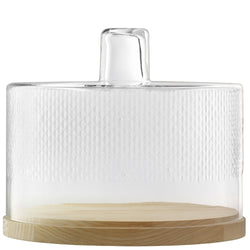 LSA WICKER Plat de service - Transparent / Hauteur : 24,5 cm