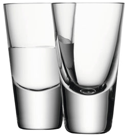 Bar Wodkaglas 2er Set 100ml klar - Transparent / H: 10.0 cm