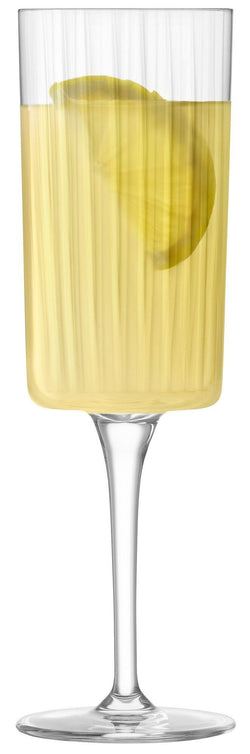 LSA GIO LINE Set de verres à champagne - Transparent / Hauteur : 19,5 cm