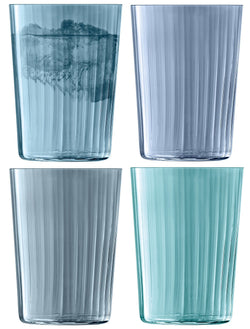 LSA GEMS Set de verres à eau - Bleu / Hauteur : 12,0 cm