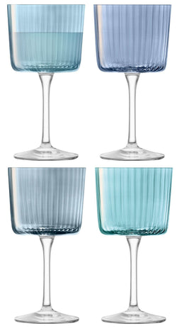 LSA GEMS Set de verres a vin - Bleu / Hauteur : 15,5 cm