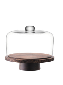 LSA CITY Cloche à fromage - Brun foncé, transparent / Hauteur : 21,7 cm