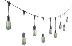 EDISON Ghirlanda di luci solare - Nero / B: 270.0 cm x D: 5.0 cm