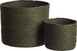 CHRISTA Set corbeille - olive