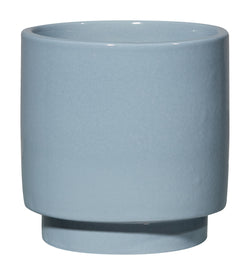 AMAYA Pot de fleurs - Bleu clair / Hauteur : 14,0 cm