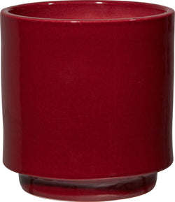 AMAYA Vaso p. piante rosso 18x17 - Rosso / A: 18.0 cm