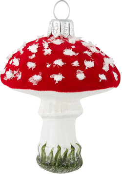 MUSHROOM figure in vetro - Rosso / A: 6.0 cm