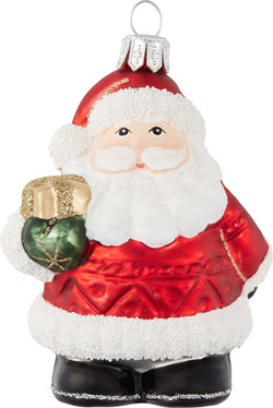 SANTA Figure in vetro - Multicolore / A: 8.0 cm