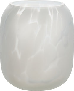 GINA Windlicht Flecken weiss H10cm - Weiss / H: 10.0 cm