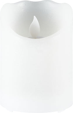 LUNA Candela LED H10cm ricaricabile - Bianco / A: 10.0 cm