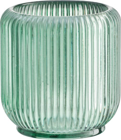 SU FARAH Windlicht grün H8.5cm - Grün / H: 8.5 cm
