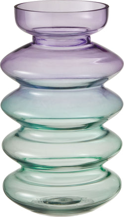SU AMALIA Vase Glas - Violett / H: 25.0 cm