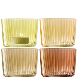 LSA GEMS Windlicht - Gelb / H: 6.0 cm