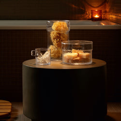 LSA HANDLE Windlicht - Transparent / H: 9.0 cm