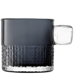 LSA HANDLE Windlicht - Grau / H: 9.0 cm