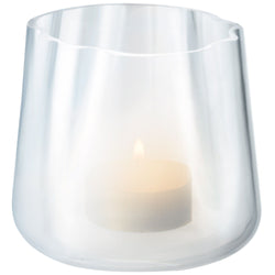 LSA LAGOON Windlicht - Weiss / H: 8.0 cm